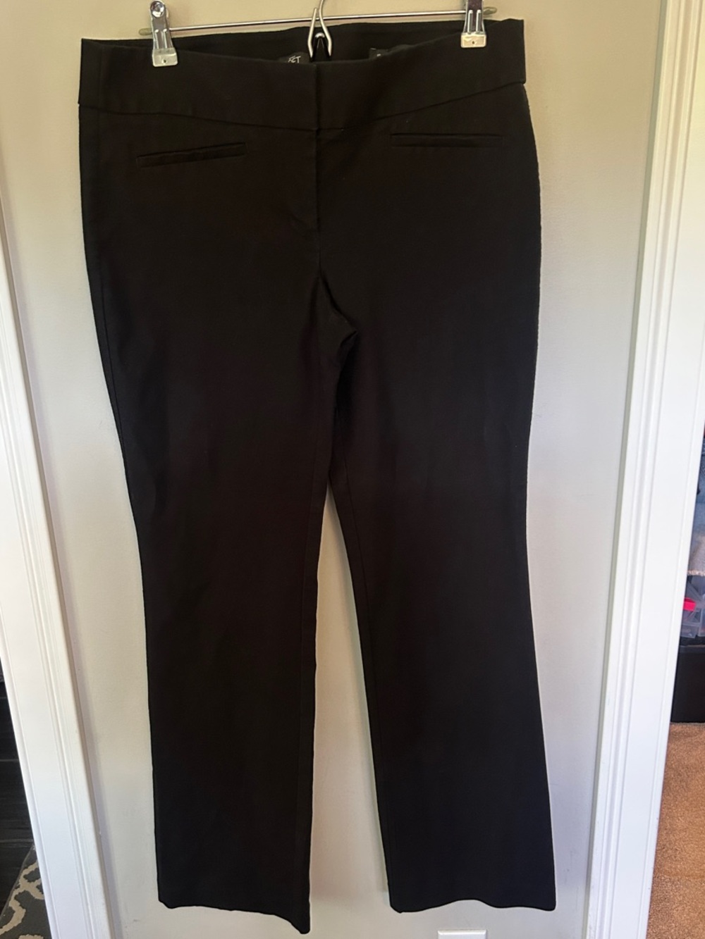 Loft Women's Marisa Black Bootcut Pants size 10